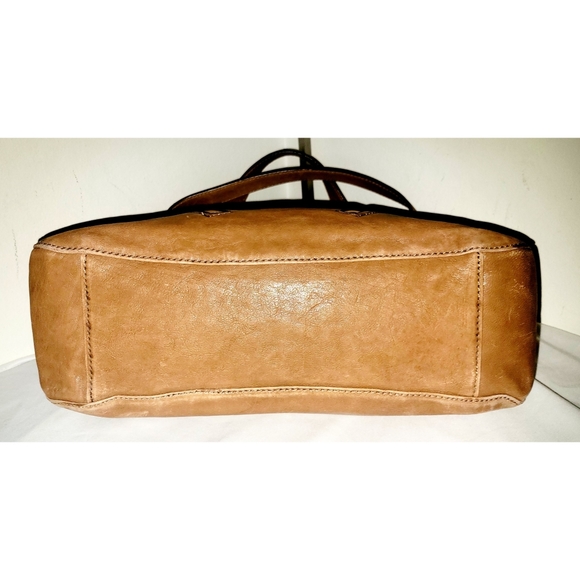 Michael Kors British Tan Leather Matilda Satchel Bag - Picture 9 of 10